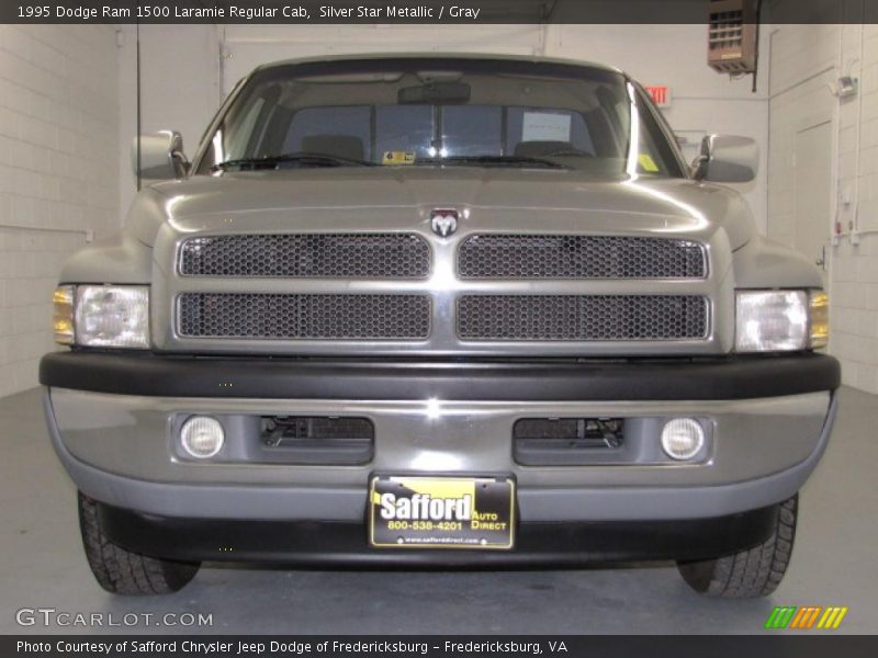 Silver Star Metallic / Gray 1995 Dodge Ram 1500 Laramie Regular Cab