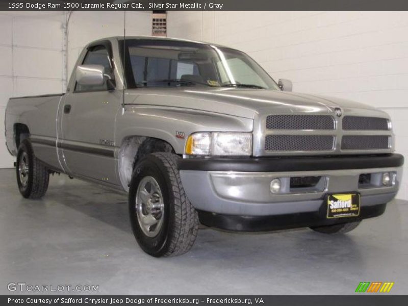 Silver Star Metallic / Gray 1995 Dodge Ram 1500 Laramie Regular Cab