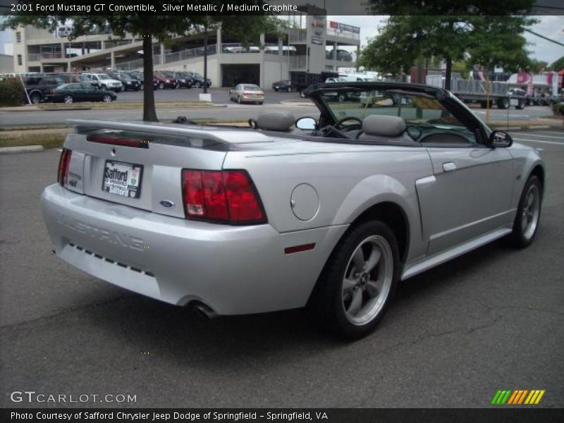 Silver Metallic / Medium Graphite 2001 Ford Mustang GT Convertible