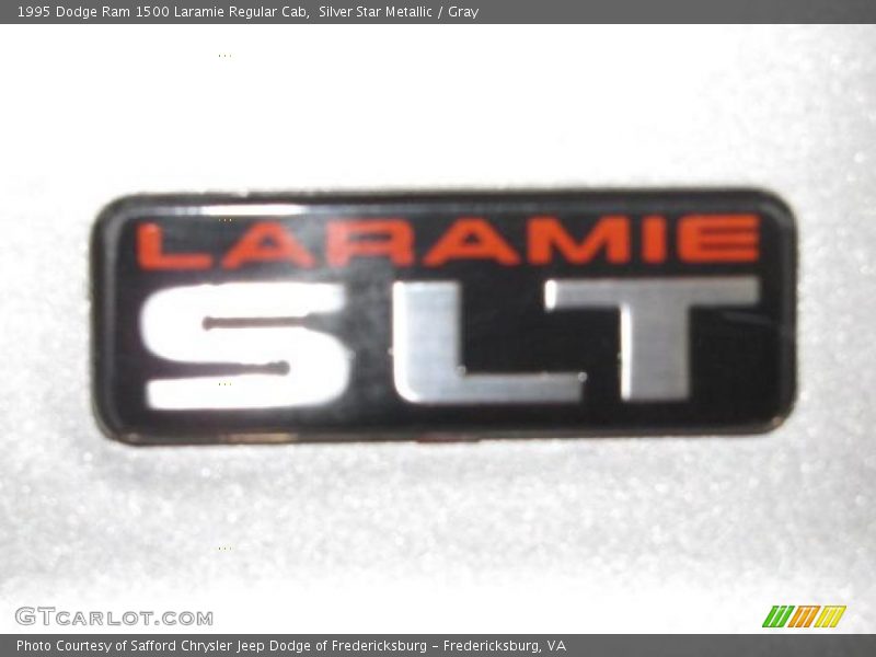 Silver Star Metallic / Gray 1995 Dodge Ram 1500 Laramie Regular Cab
