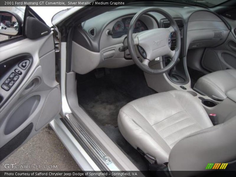 Silver Metallic / Medium Graphite 2001 Ford Mustang GT Convertible