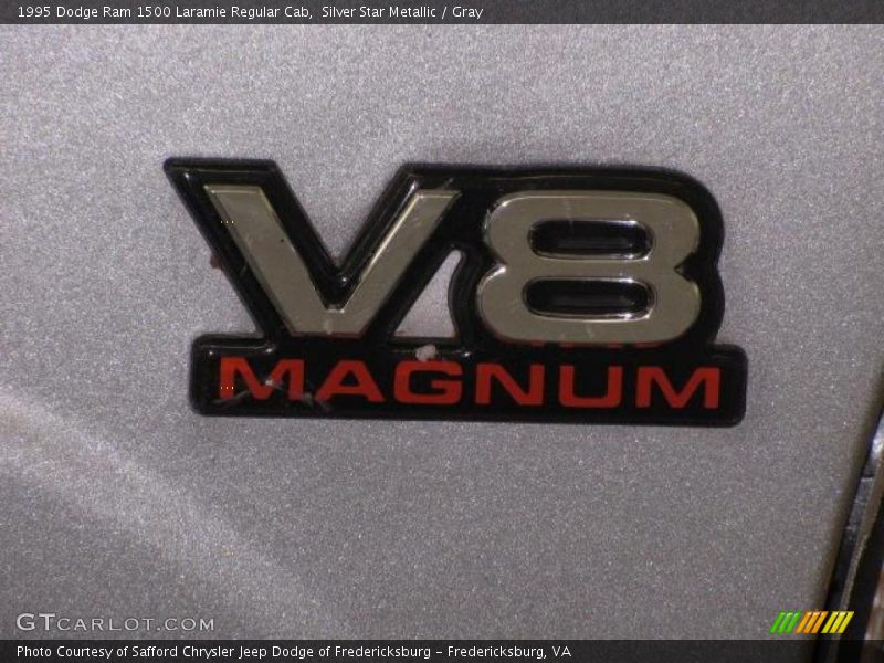 Silver Star Metallic / Gray 1995 Dodge Ram 1500 Laramie Regular Cab
