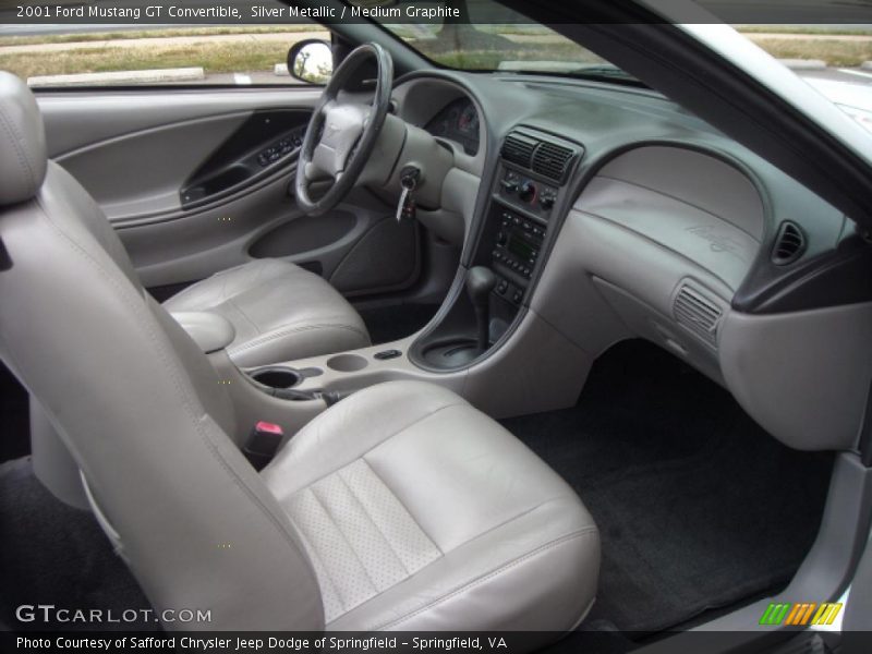 Silver Metallic / Medium Graphite 2001 Ford Mustang GT Convertible