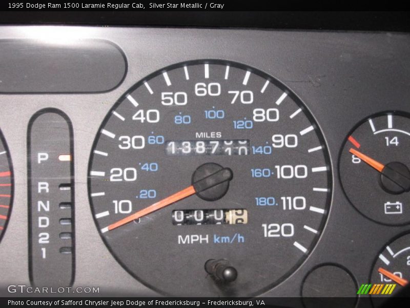 Silver Star Metallic / Gray 1995 Dodge Ram 1500 Laramie Regular Cab