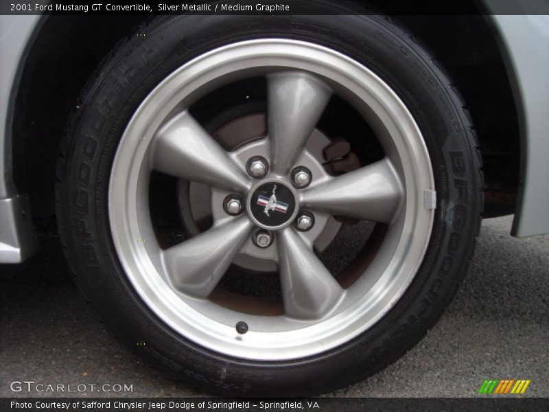 Silver Metallic / Medium Graphite 2001 Ford Mustang GT Convertible