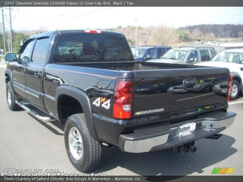 Black / Tan 2007 Chevrolet Silverado 2500HD Classic LS Crew Cab 4x4