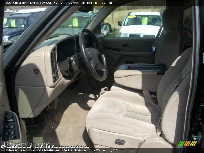 Black / Tan 2007 Chevrolet Silverado 2500HD Classic LS Crew Cab 4x4