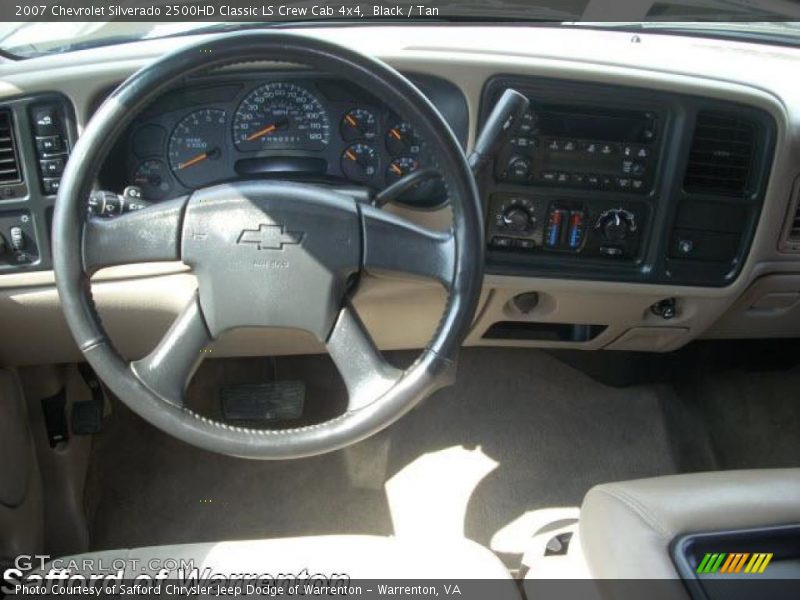 Black / Tan 2007 Chevrolet Silverado 2500HD Classic LS Crew Cab 4x4