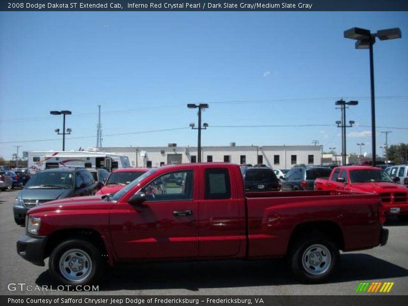 Inferno Red Crystal Pearl / Dark Slate Gray/Medium Slate Gray 2008 Dodge Dakota ST Extended Cab