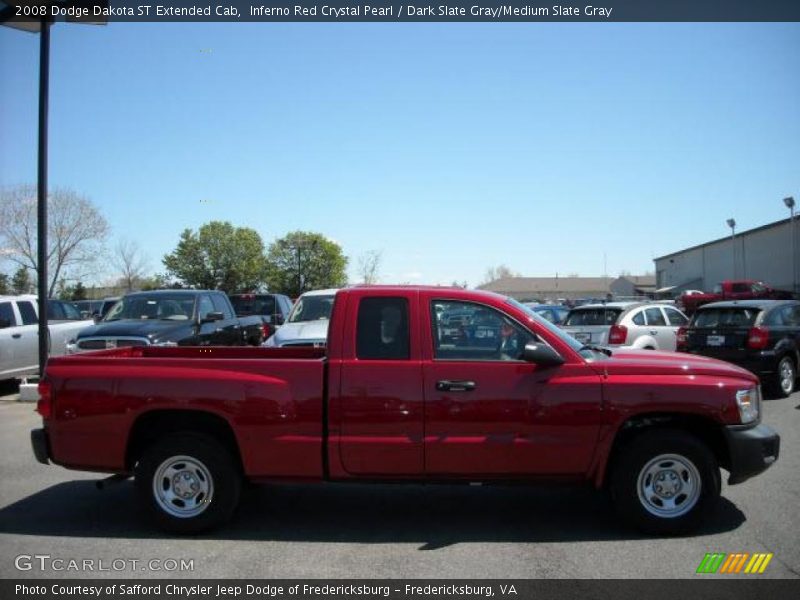Inferno Red Crystal Pearl / Dark Slate Gray/Medium Slate Gray 2008 Dodge Dakota ST Extended Cab