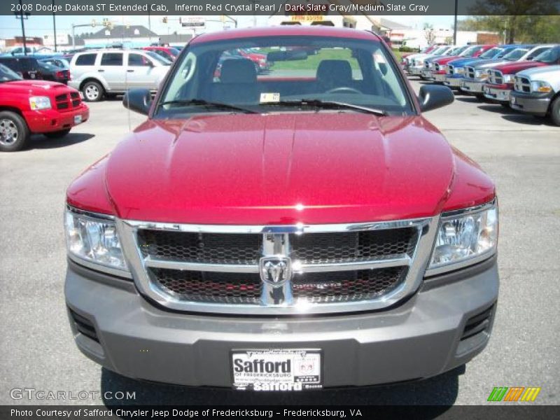 Inferno Red Crystal Pearl / Dark Slate Gray/Medium Slate Gray 2008 Dodge Dakota ST Extended Cab