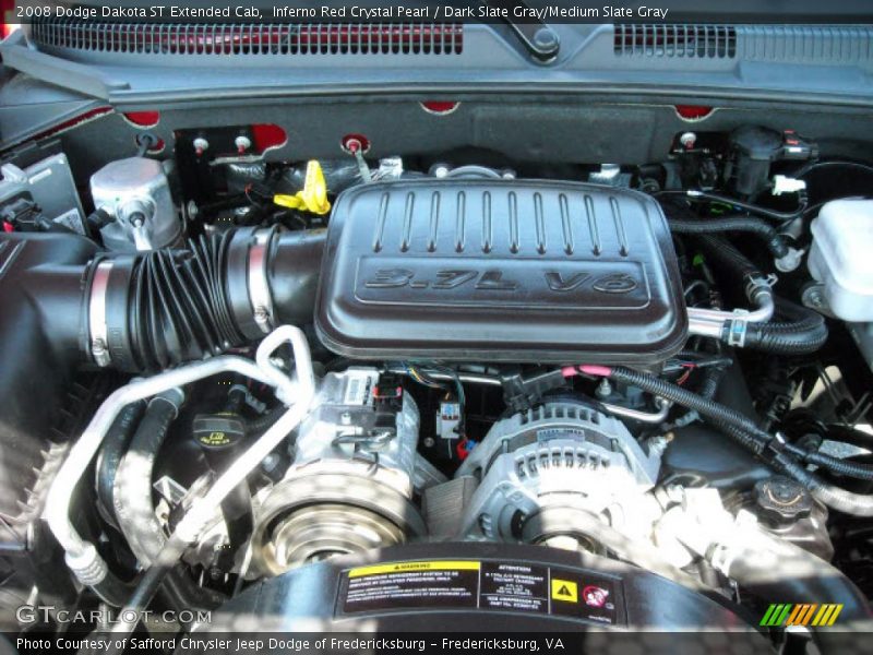 Inferno Red Crystal Pearl / Dark Slate Gray/Medium Slate Gray 2008 Dodge Dakota ST Extended Cab