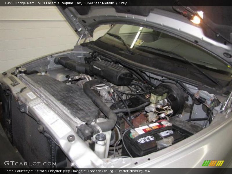 Silver Star Metallic / Gray 1995 Dodge Ram 1500 Laramie Regular Cab