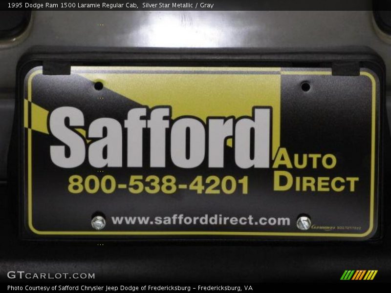 Silver Star Metallic / Gray 1995 Dodge Ram 1500 Laramie Regular Cab