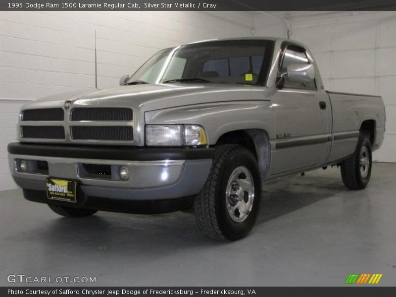 Silver Star Metallic / Gray 1995 Dodge Ram 1500 Laramie Regular Cab