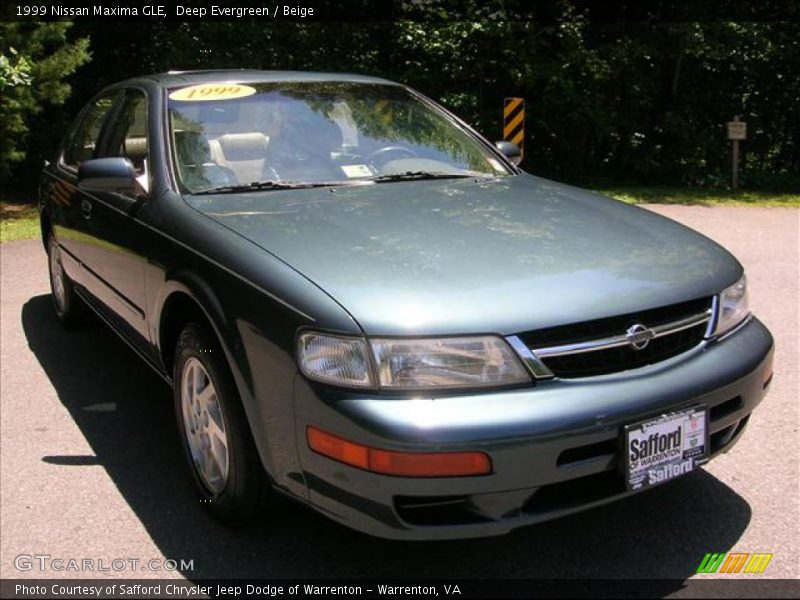 Deep Evergreen / Beige 1999 Nissan Maxima GLE