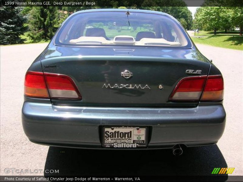 Deep Evergreen / Beige 1999 Nissan Maxima GLE