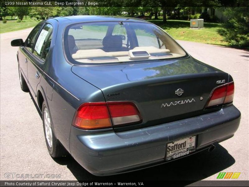 Deep Evergreen / Beige 1999 Nissan Maxima GLE