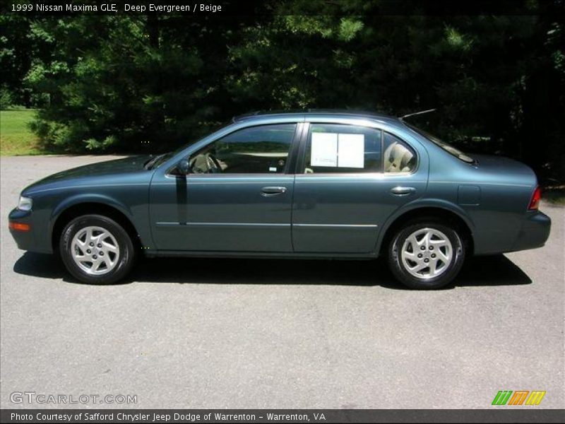 Deep Evergreen / Beige 1999 Nissan Maxima GLE