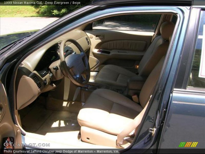 Deep Evergreen / Beige 1999 Nissan Maxima GLE