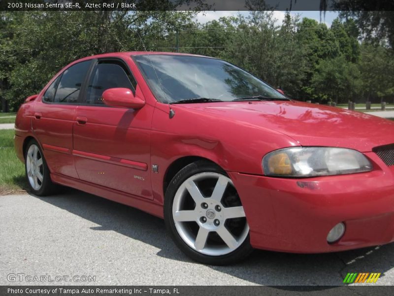 Aztec Red / Black 2003 Nissan Sentra SE-R