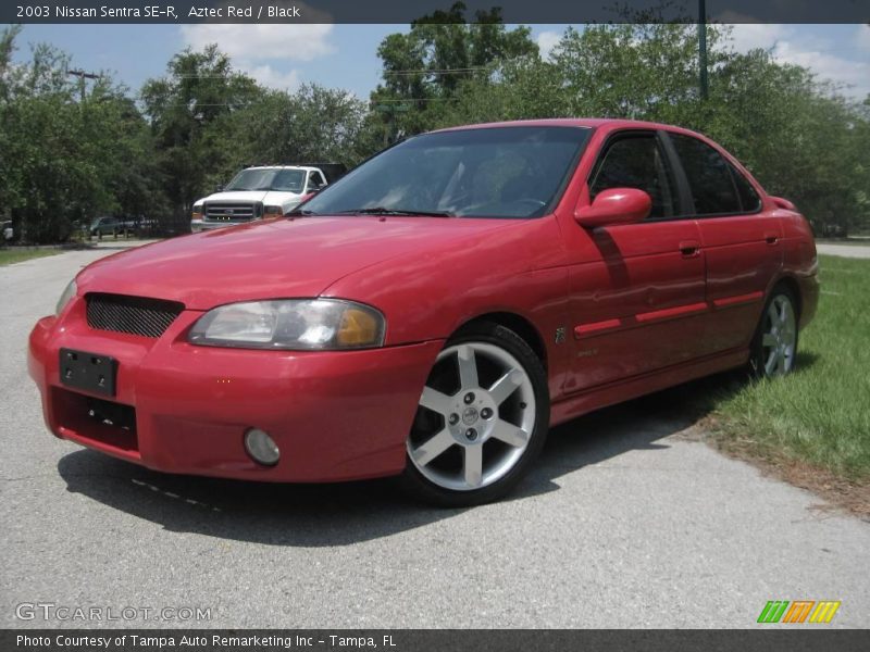 Aztec Red / Black 2003 Nissan Sentra SE-R
