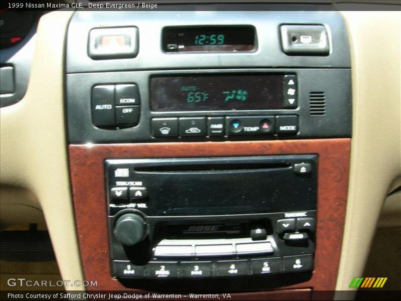 Deep Evergreen / Beige 1999 Nissan Maxima GLE