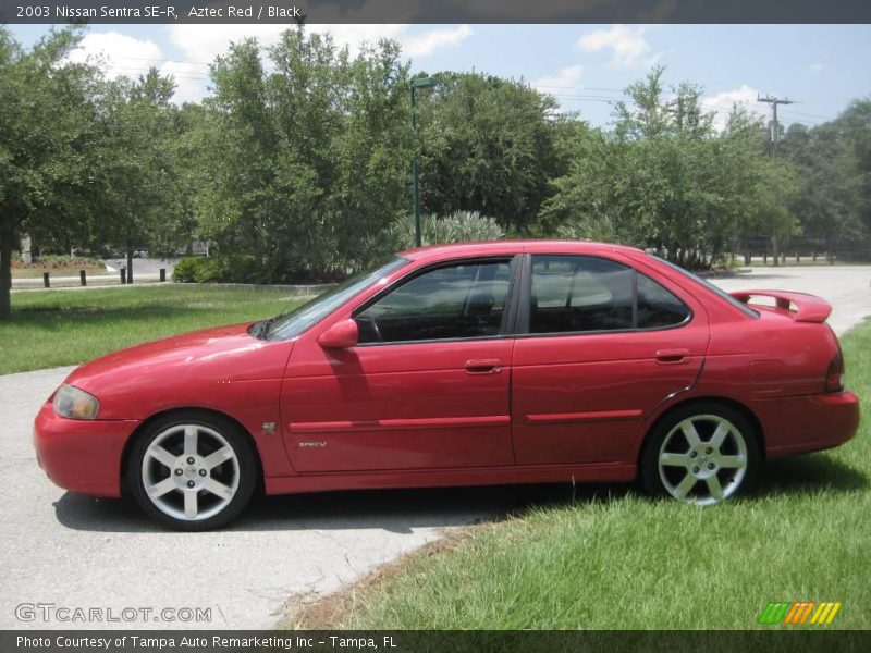 Aztec Red / Black 2003 Nissan Sentra SE-R