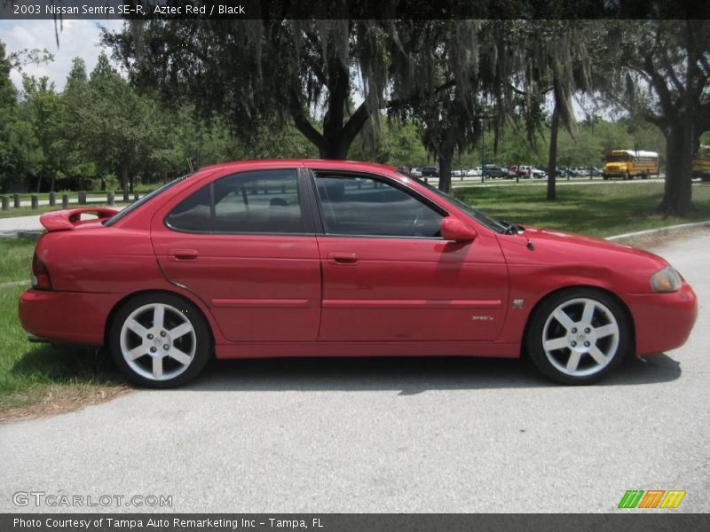 Aztec Red / Black 2003 Nissan Sentra SE-R