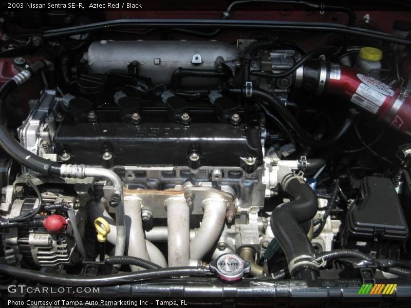 Aztec Red / Black 2003 Nissan Sentra SE-R