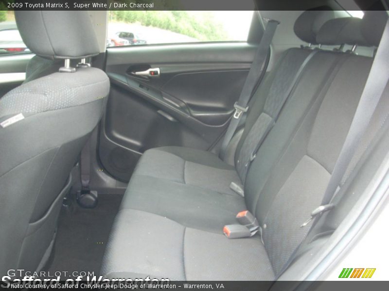 Super White / Dark Charcoal 2009 Toyota Matrix S