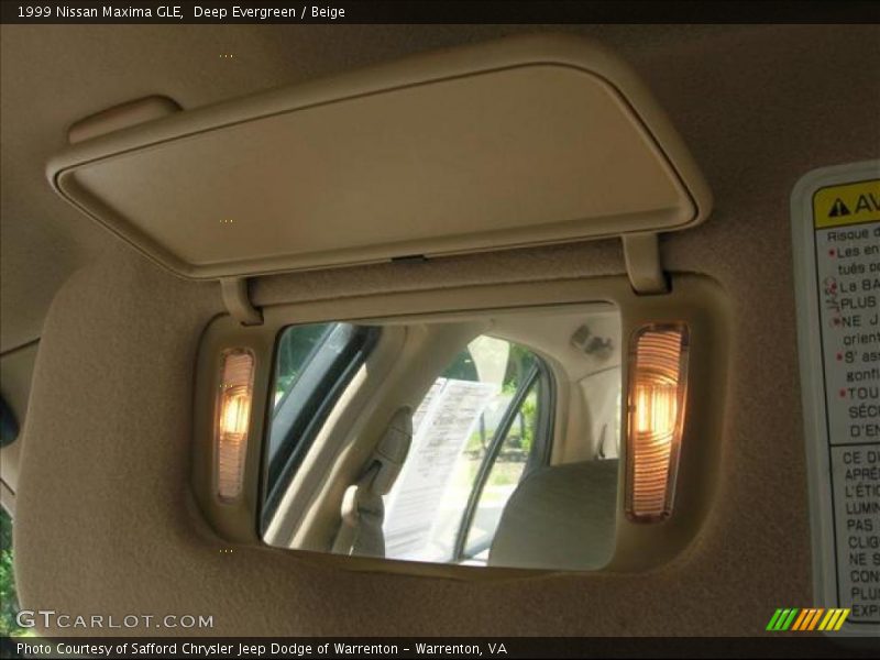 Deep Evergreen / Beige 1999 Nissan Maxima GLE