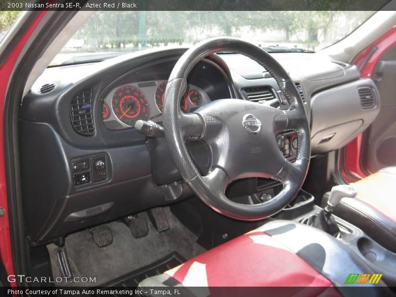 Aztec Red / Black 2003 Nissan Sentra SE-R