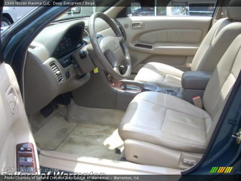 Deep Evergreen / Beige 1999 Nissan Maxima GLE