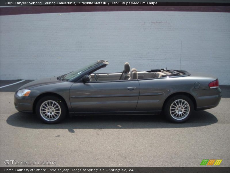 Graphite Metallic / Dark Taupe/Medium Taupe 2005 Chrysler Sebring Touring Convertible