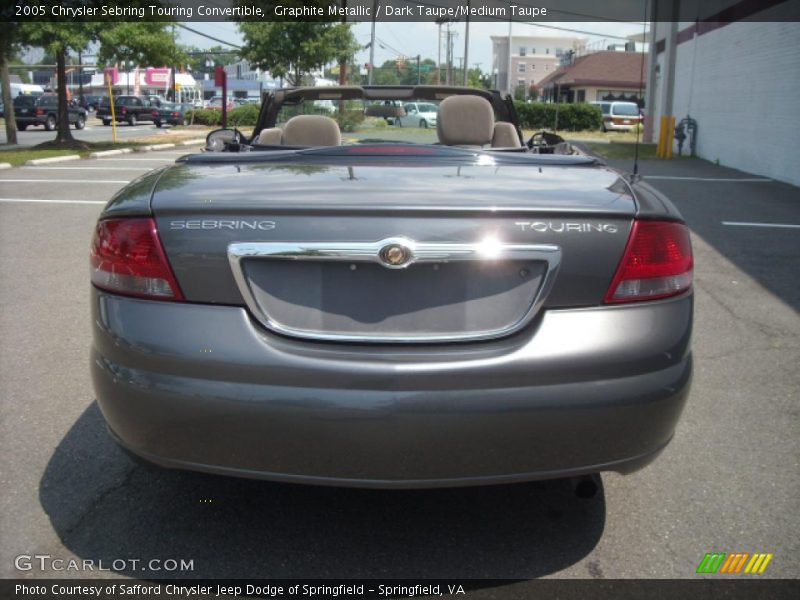 Graphite Metallic / Dark Taupe/Medium Taupe 2005 Chrysler Sebring Touring Convertible