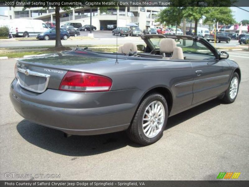 Graphite Metallic / Dark Taupe/Medium Taupe 2005 Chrysler Sebring Touring Convertible
