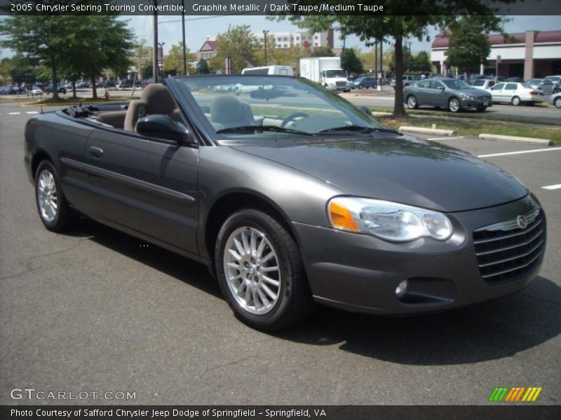 Graphite Metallic / Dark Taupe/Medium Taupe 2005 Chrysler Sebring Touring Convertible