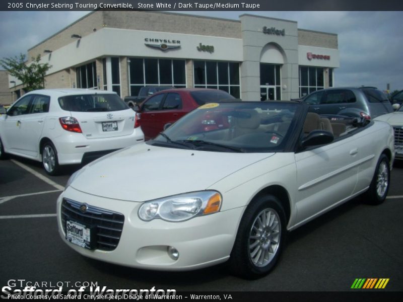 Stone White / Dark Taupe/Medium Taupe 2005 Chrysler Sebring Touring Convertible