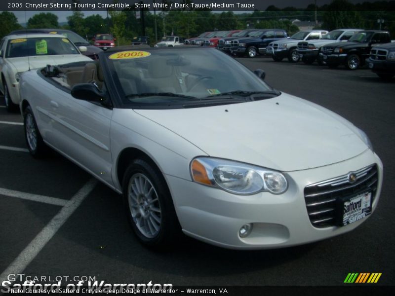 Stone White / Dark Taupe/Medium Taupe 2005 Chrysler Sebring Touring Convertible