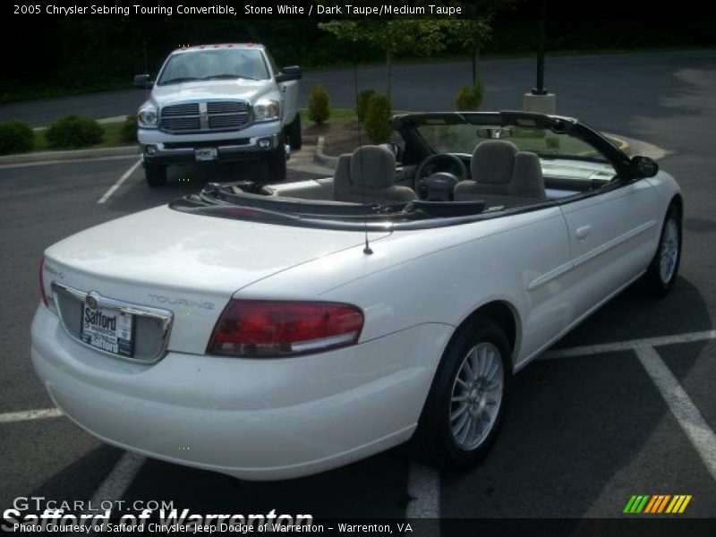 Stone White / Dark Taupe/Medium Taupe 2005 Chrysler Sebring Touring Convertible