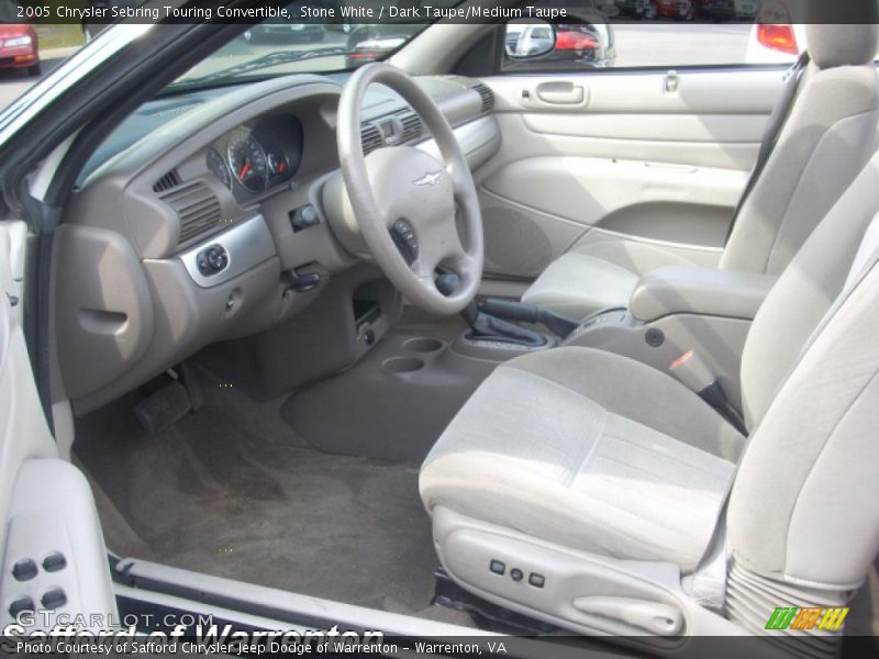 Stone White / Dark Taupe/Medium Taupe 2005 Chrysler Sebring Touring Convertible
