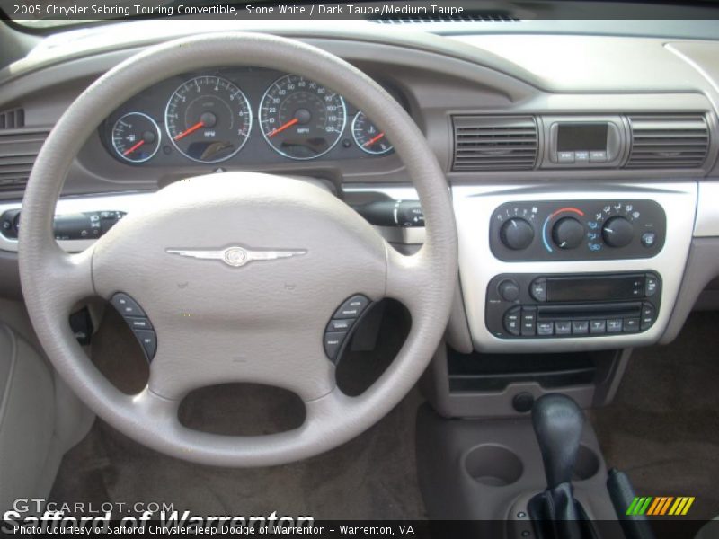 Stone White / Dark Taupe/Medium Taupe 2005 Chrysler Sebring Touring Convertible