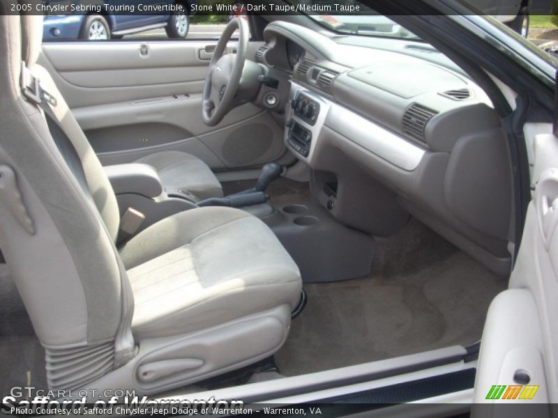 Stone White / Dark Taupe/Medium Taupe 2005 Chrysler Sebring Touring Convertible