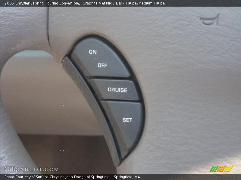 Graphite Metallic / Dark Taupe/Medium Taupe 2005 Chrysler Sebring Touring Convertible