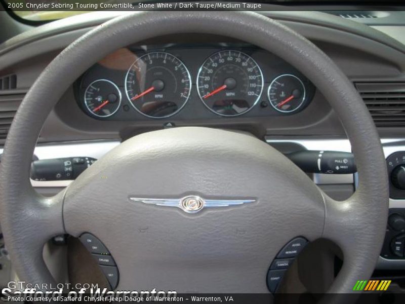 Stone White / Dark Taupe/Medium Taupe 2005 Chrysler Sebring Touring Convertible