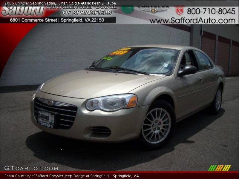 Linen Gold Metallic Pearl / Taupe 2006 Chrysler Sebring Sedan
