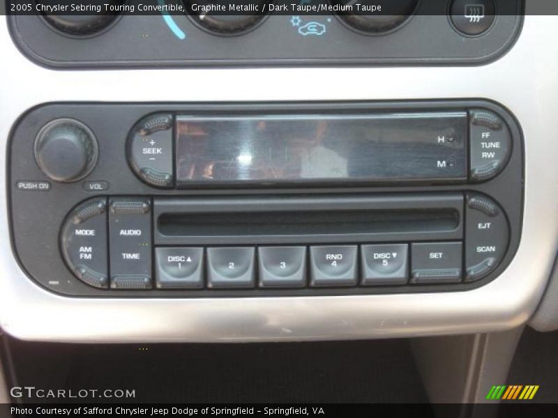 Graphite Metallic / Dark Taupe/Medium Taupe 2005 Chrysler Sebring Touring Convertible
