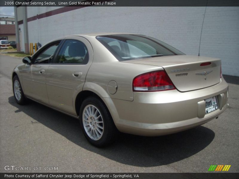Linen Gold Metallic Pearl / Taupe 2006 Chrysler Sebring Sedan