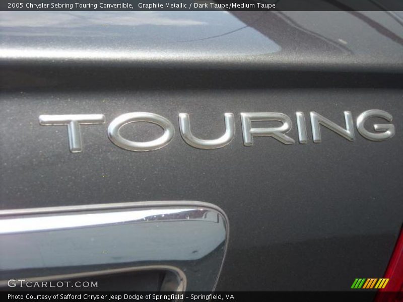 Graphite Metallic / Dark Taupe/Medium Taupe 2005 Chrysler Sebring Touring Convertible